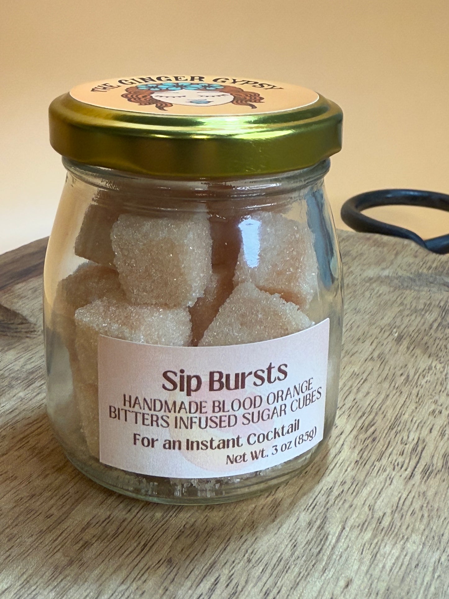 Blood Orange Bitters Infused Sugar Cubes