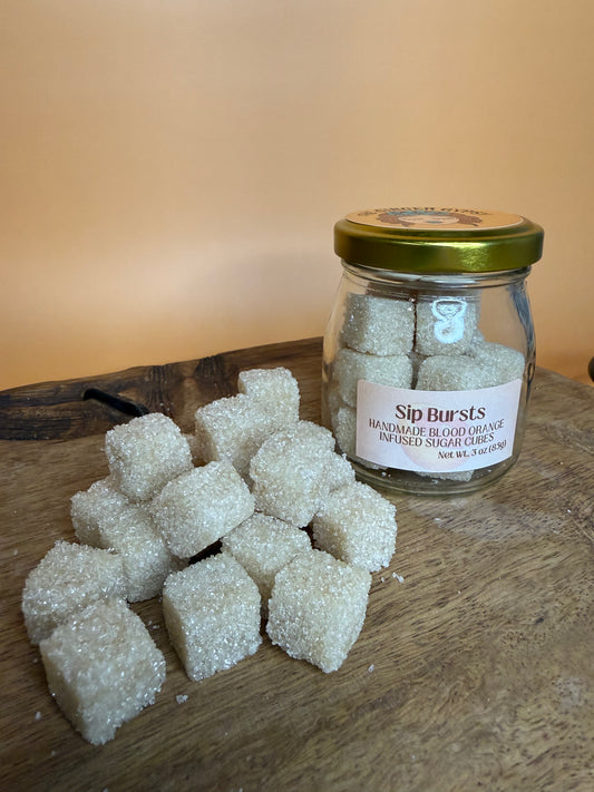 Blood Orange Infused Sugar Cubes