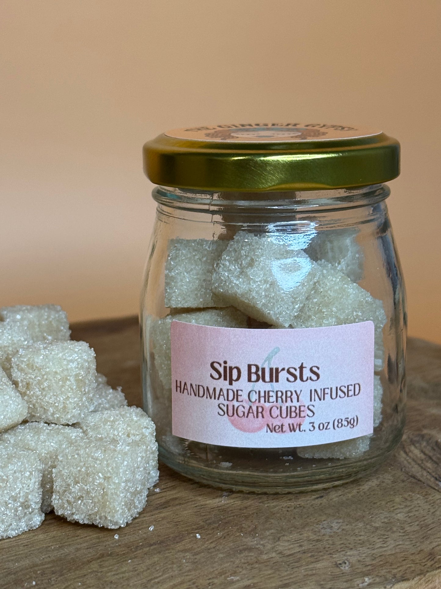 Cherry Infused Sugar Cubes