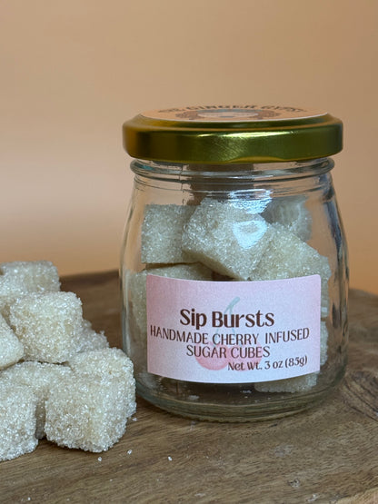 Cherry Infused Sugar Cubes