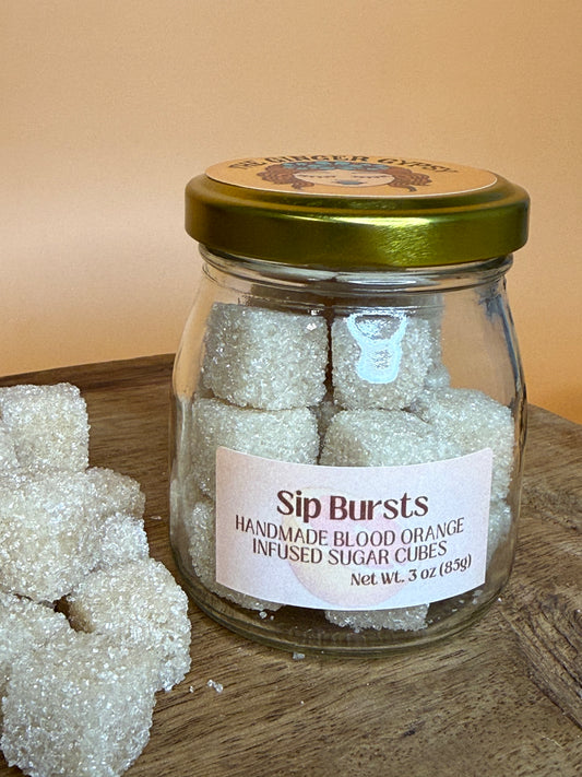 Blood Orange Infused Sugar Cubes